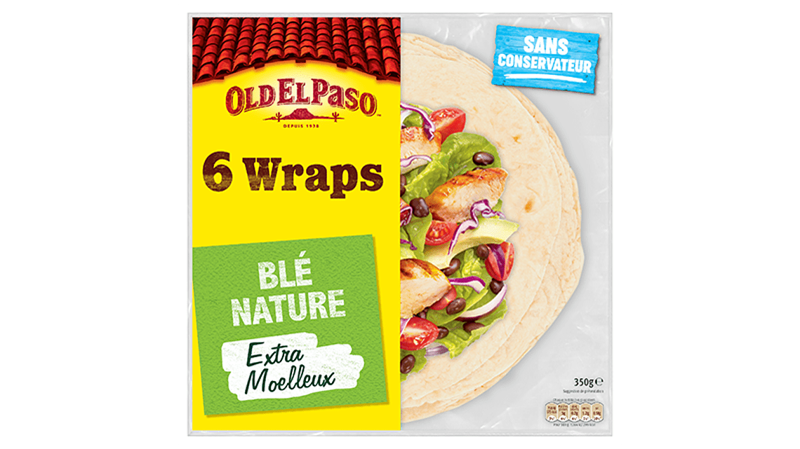 6 Wraps De Blé Nature